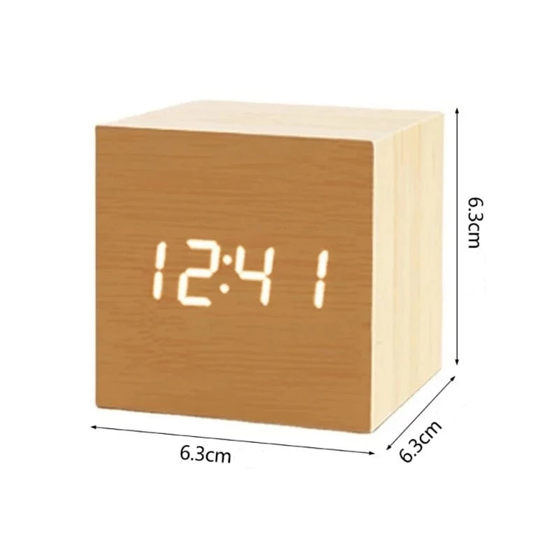 reveil effet bois Bamboo
