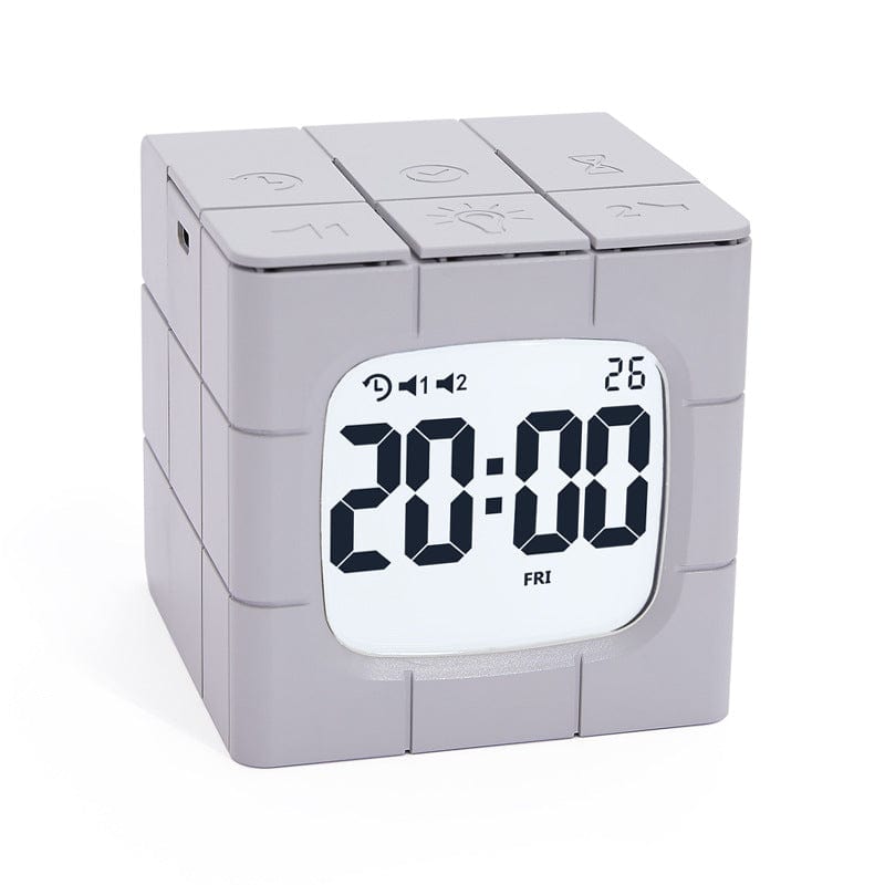 Reveil Rubik's Cube Gris