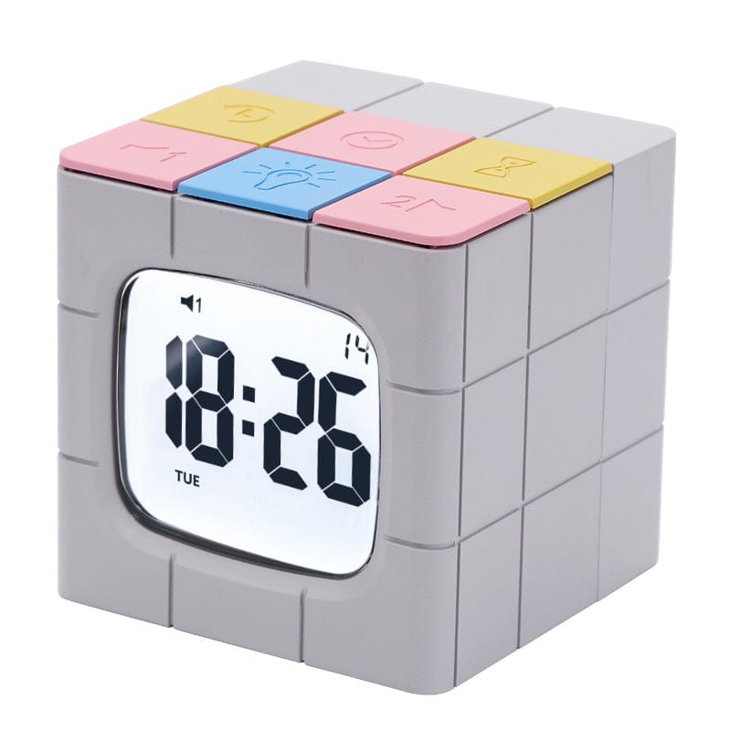 Reveil Rubik's Cube Gris - Multicolor