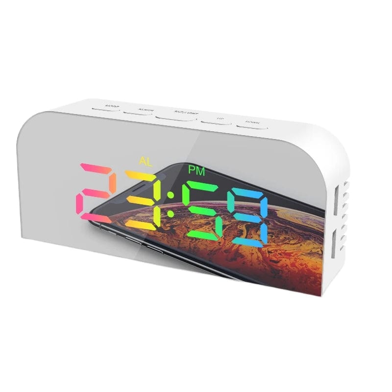 Reveil Zen Blanc - Écran Argenté